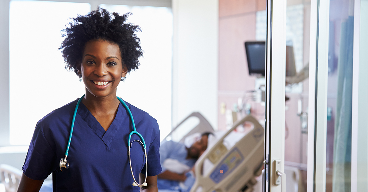 Certified nursing assistant or CNA at a hospital