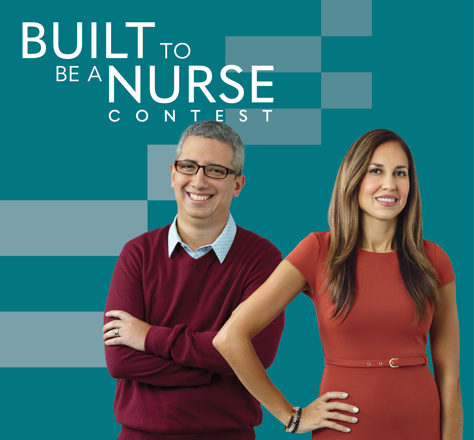 Built to Be a Nurse logo and a winner and finalist from the 2023 contest